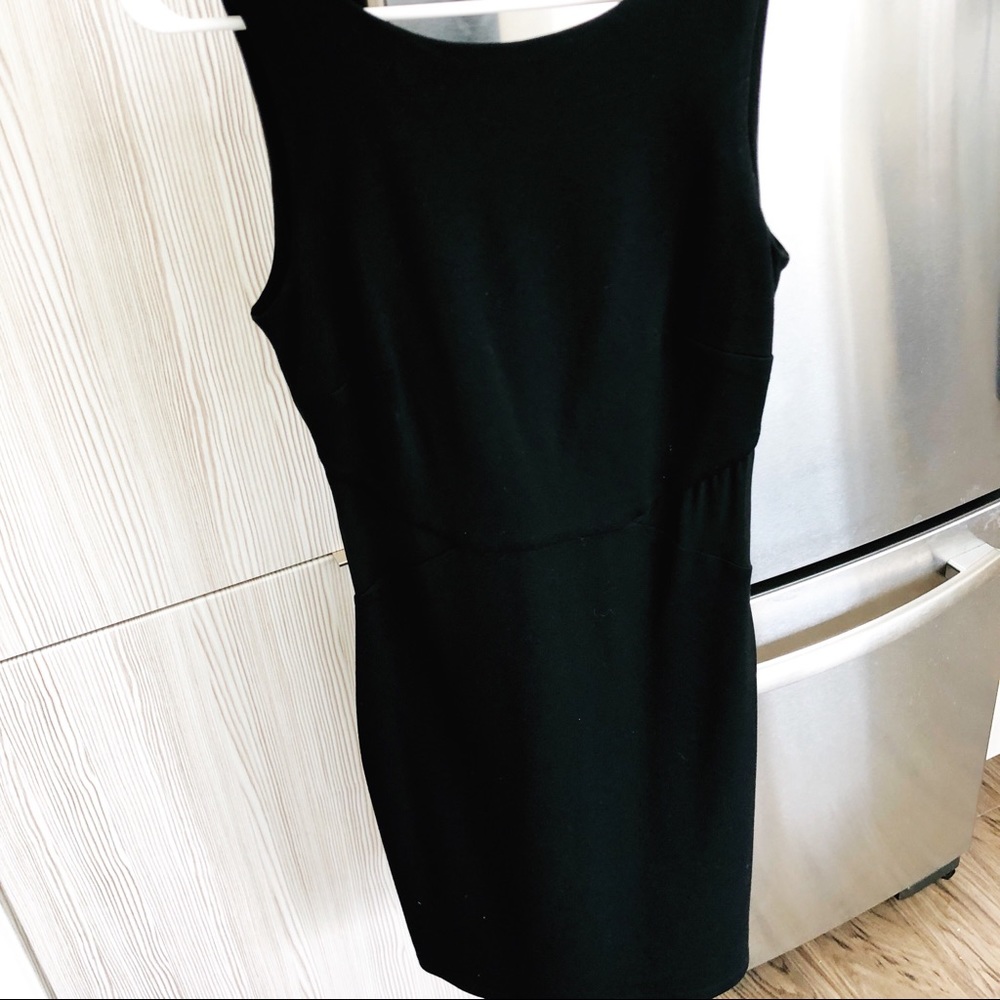 Black Zara Dress with Mesh Panels